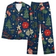 thumbnail image 6 of successthop Christmas Pajamas for Women 2 Piece Tree Long Sleeve Star Shirts Festival Pants Xmas Loungewear with Pockets, 6 of 6