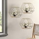 thumbnail image 4 of Estantes flotantes hexagonales montados en la pared | Estante de almacenamiento de partición de madera simple y metal moderno | Dormitorio Sala de estar Oficina Decoración de pared | 16,5x14,5x9,5cm, 4 of 5