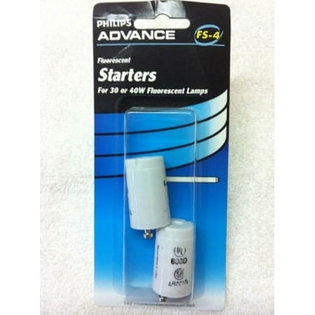 - Advance 496695 Fluorescent Starter for 30-Watt and 40-Watt Lamp-Lot of 2