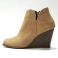 thumbnail image 4 of Mostsola Womens Wedge Boots Casual Fashion Zip up Low Heel Ankle Boots Suede Pumps Shoes Booties, 4 of 7