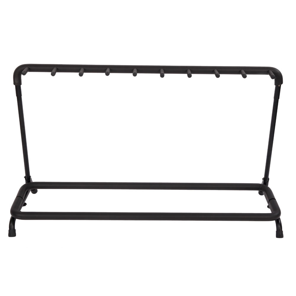 Black 9-Slot Guitar Holder Rack Stand, High-Grade Iron Sponge Guitar Storage Rack, Universal Guitar Stand for Home Guitar Shop Music Classroom