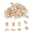 thumbnail image 5 of Worgeous 100pcs Wooden Animal Cutouts Unfinished Wood Slices for Painting and Crafting Home Decor Projects, 5 of 8