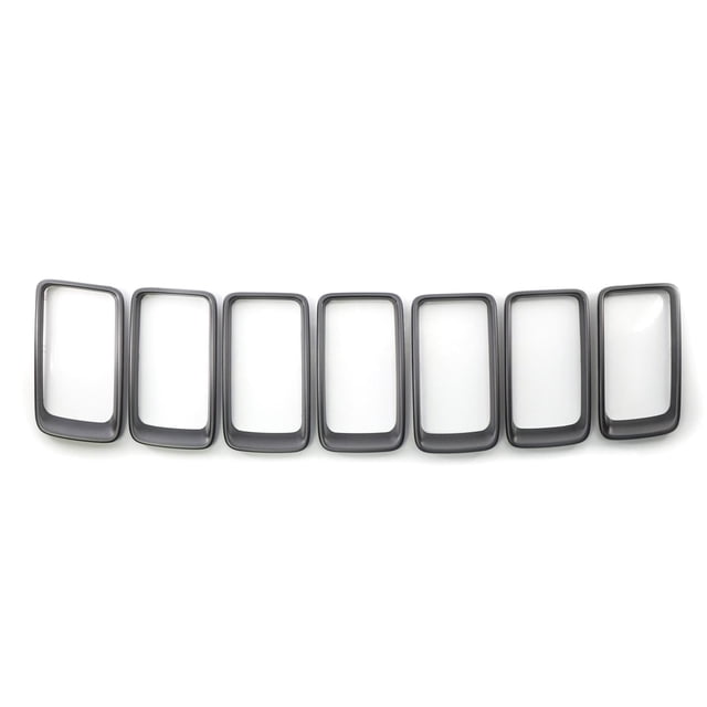 de parrilla delantera para coche de 7 piezas, repuesto de insertado para Grand Cherokee 2014 2015 2016, fácil instalación, no requiere gris DYNWAVEMX Parrilla delantera