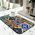 thumbnail image 2 of Enhance Kitchen Decor Mexican Coffee Mat 19.5x12in, Super Absorbent Diatom Mud Dish Drying Pad Coffee Drying Mat A Handy Multi Use Kitchen Gadget for Quick and Easy Cleaning, 2 of 7