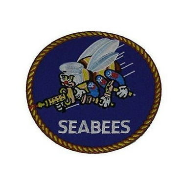 USN NAVY SEABEES PATCH CAN DO CB CONSTRUCTION BATTALION VETERAN