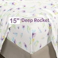 thumbnail image 4 of Twin Size Sheet Set Paisley Printed Bed Sheets for Single Bed Piece Microfiber Fitted Sheet with ” Deep Pocket & Straps Patterned Bedding Sheets & Pillowcase Set, 4 of 8