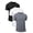 Black-White-Grey, variant on 3 Pack Men T-Shirts Crew Neck Short Sleeve T-Shirts for Men Quick Dry Men Shirts