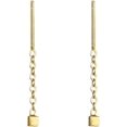 thumbnail image 1 of GFDYREE Square Earrings Gold/Silver/Black Tassel Threader Drop Cute Square Earrings Long Chain Ear Line, 1 of 4