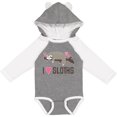 thumbnail image 3 of Inktastic I Love Sloths Girls Long Sleeve Baby Bodysuit, 3 of 5