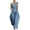 Light Blue, variant on Women's Wide Leg Jumpsuit Tie One Shoulder Sleeveless Jumpsuits Belt Cinched Waist Summer Party Holiday Rompers with Pockets Western Bohemian