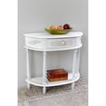 thumbnail image 2 of International Caravan Windsor Half Moon Console Table in Antique White, 2 of 2
