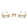 thumbnail image 1 of Noble House Outdoor 3 Piece Outdoor Acacia Wood Conversation Set in Teak, 1 of 18
