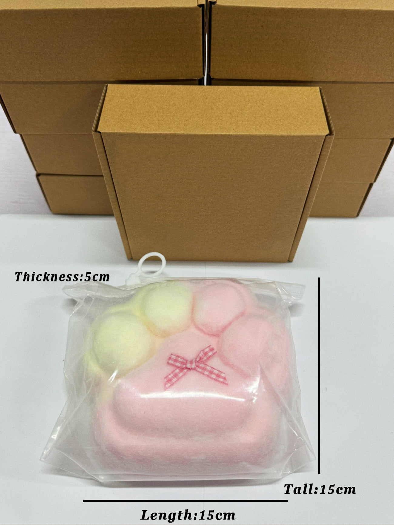 Extra-Large Cat Paw Squishy Toy, Food-Grade Silicone Super Soft Stress Relief Fidget Toys for Kids & Adults, Christmas Stocking Stuffer Gift, ASMR Sensory Squeeze Toy
