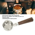 thumbnail image 3 of 58mm Coffee Portafilter, Bottomless Portafilter Easy To Clean Wood Handle  For Office, 3 of 8