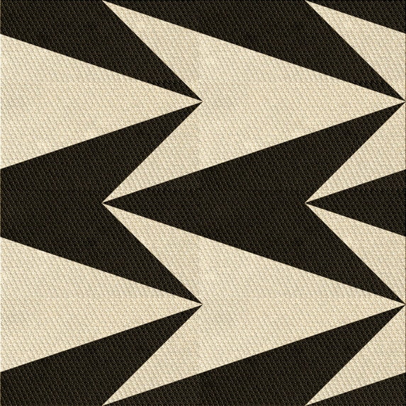 Ahgly Company Indoor Square Patterned Midnight Gray Area Rugs, 5' Square
