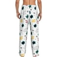 thumbnail image 3 of Uemuo Turtles And Corals Pattern Men's Wide Leg Palazzo Lounge Pants with Pockets Light Weight Loose Comfy Casual Pajama Pants-, 3 of 9