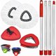 thumbnail image 1 of wonima02 Spin Mop Heads Replacements for O Ceda EasyWring 1-Tank System, 4-Section Stainless Steel Mop Handle, 2 Microfiber Mop Head Refills, 1 Base and 1 Scrub Brush Combo Set for Floor Cleaning, 1 of 1