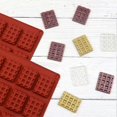 thumbnail image 5 of 2 Pcs Moule Gaufres, Bakeware Moule Biscuit Outil Cuisson de Cuisine Moules Biscuits Aux Gaufres en Silicone 20 Trous, pour Gteaux, Biscuits, Bage, 5 of 5