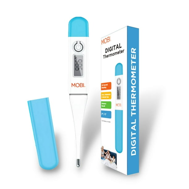 2 PACK MOBI Oral Digital Health Thermometer, Oral, Underarm & Rectal