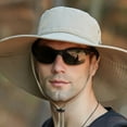 thumbnail image 4 of Hgrintd 2024 Hat for Solid Colour Shade Sun Hat Fisherman's Hat Sun Hat Men's Summer Hiking Sun Hat,Beige-On Clearance, 4 of 4
