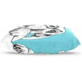 thumbnail image 3 of Cheerful Dog On Blue Velvet Oblong Lumbar Plush Throw Pillow Cover/Shams Cushion Case - 16x24in - Decorative Invisible Zipper Design for Couch Sofa Pillowcase Only, 3 of 7
