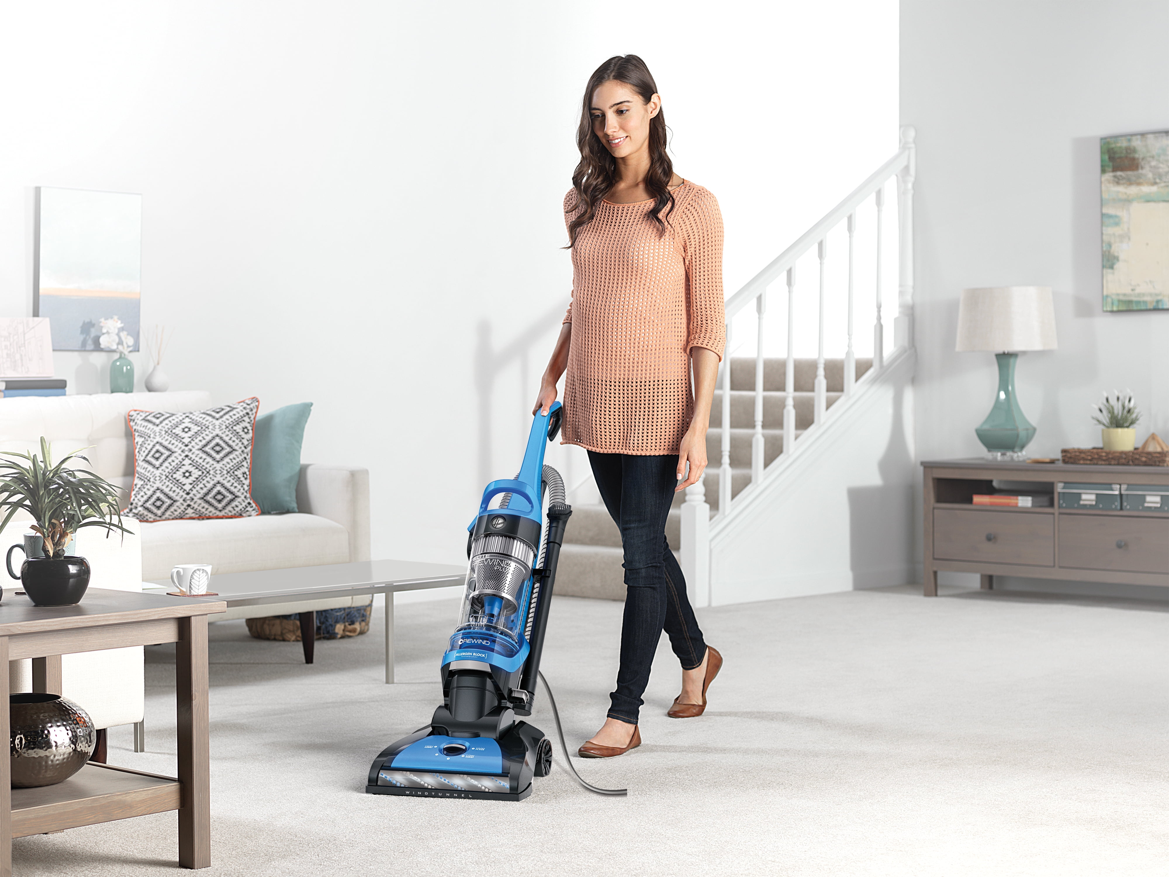 Hoover Elite Rewind Plus Upright Vacuum Cleaner with HEPA Media, UH71200, New