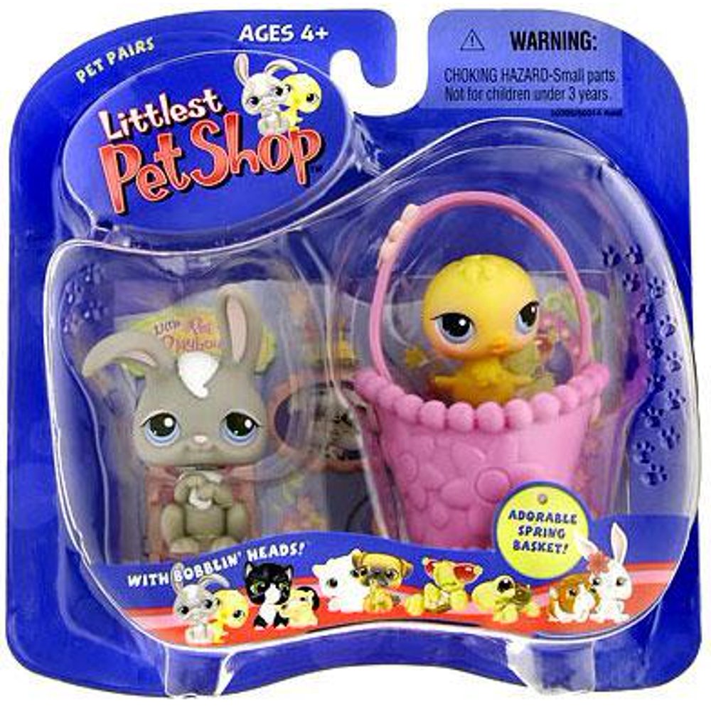 Littlest Pet Shop Pet Pairs Bunny Chick Figure 2Pack [Spring Basket