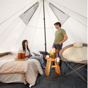 CORE 13' x 12' 6 Person Lighted Bell Camping Tent, 22lbs