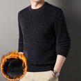 thumbnail image 5 of LNWUY Men's Long Sleeve Shirts Quick Dry Performance Shirt Spring Autumn Solid Color Padded Warm Comfortable Round Neck Shirts Gray XXL, 5 of 5