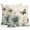Turquoise Khaki, variant on Turquoise Tulip Throw Pillow Covers 26x26 Inch Set of 2, Spring Vintage Botanical Butterfly Floral Waterproof Outdoor Pillow Covers, Decorative Cushion Pillowcases for Couch, Sofa, Bed, Garden, Patio