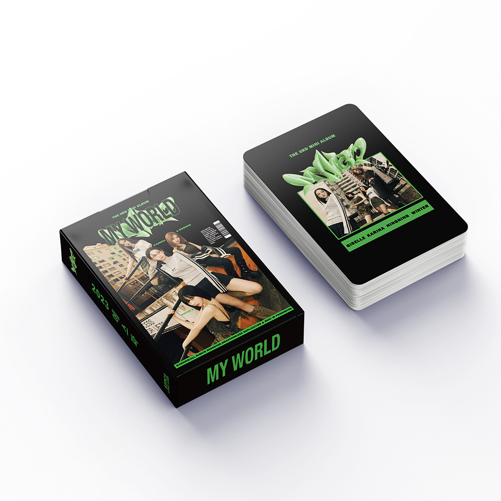 Set De 55 Cartes Photos Aespa Hot Mess - Album Mini Kpop Sans Doublons, Parfait Pour Les Fans Et La Décoration