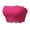 Hot Pink, variant on Women's Bandeau Bras, Lace Floral Strapless Wireless with Scalloped Trim, Solid Color Soft Stretch Lightweight Breathable Comfortable for Everyday Daily Wear