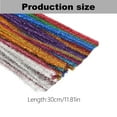 thumbnail image 3 of DIY Knitting Supplies,Cuttte Pipe Cleaners Craft 200pcs 10 Colors Glitter Pipe Cleaners Stems For Craft Kids DIY Art Assorted Colors (6 Mm X 12 Inch), 3 of 6