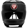 thumbnail image 3 of RDX, Headguard, Taekwondo and Karate Helmet, Muay Thai, MMA, Black, L, 3 of 9