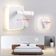 thumbnail image 3 of Lámpara de lectura de pared LED moderna de 8 W con interruptor giratorio de 350 ° Lámpara de pared LED de 3 W para dormitorio, mesita de noche, sala de estar, sala de estudio, blanco 3000 K, 3 of 5