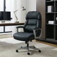 thumbnail image 4 of Shaquille O'Neal Rion Ergonomic Heavy-Duty Office Chair, PureSoft Upholstery, High-Back Desk Chair with 400 lb Capacity, Black, 4 of 14