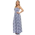 thumbnail image 6 of HA-EMORE Dress for Women Wrapped Strapless Waist Pleated Long Printed Vacation, 6 of 9