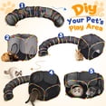 thumbnail image 2 of Petizer Outdoor Cat Enclosures - Upgrade 3-in-1 Outdoor Catio Set with Extra Large Tents & Tunnel for Yard & Travel, Portable Cat Playpen for Kittens, Cats, Puppies & Small Animals with Storage Bag, 2 of 7