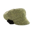 thumbnail image 6 of Irish Tweed Green Herringbone Newsboy For Women Made By Mucros Weavers, 6 of 6