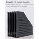 thumbnail image 3 of Archivador plegable para revistas/organizador de escritorio para organización y almacenamiento de oficina con 3 compartimentos verticales, 3 of 5