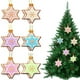 thumbnail image 1 of Juego de 12 Adornos Navideños de Copos de Nieve | Estrellas de Jengibre Multicolor para Colgar | Decoración Ligera de Pvc para Árbol de Navidad | Regalos de Decoración Navideña para El Hogar, 1 of 6