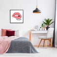 thumbnail image 2 of Stupell Industries Hashtag Bossbabe Glam Lips Beauty & Fashion Painting Black Framed Art Print Wall Art, 2 of 7