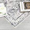 thumbnail image 3 of Hasoo Washable Runner Rug 2' x 6' Boho Entryway Ultra-Soft Indoor Rug Vintage Non Slip Gray Rug, 3 of 7