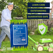 Supply Solutions Lawn & Turf Plant Food – Lawn Nutrient Blend for Greener, Healthier Grass – Turf Care Formula (5 lbs)