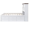 thumbnail image 6 of Llinc Store 2 Pieces Wooden Bed Frame Captain Bedroom Furniture Set Full Bed with Trundle And Nightstand, 6 of 8
