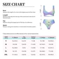 thumbnail image 5 of PAYOHTO Women's Cross Front Bikini Set with High Elasticity Soft Padding Colorful Fish Scale Pattern Bathing Suit Crop Top Swimsuit, 5 of 9