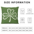 thumbnail image 6 of FUMJ  St Patrick's Day Lucky Clover Throw Pillow Covers, Green Luck Decoration for Sofa Couch  2pc, 6 of 6