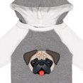 thumbnail image 4 of Inktastic Cute Pug Puppy Dog Boys or Girls Long Sleeve Baby Bodysuit, 4 of 5