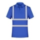 thumbnail image 1 of Camisas de Manga Corta de los Hombres Color Sólido Reflectante Ligero Transpirable Botón de la Camisa de Solapa Fácil, Girar Abajo Cuello Superior, 1 of 5