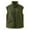 *Army Green, variant on ClodeEU Women's Plush Fleece Vest Jacket With Pockets,Lightweight Stand Collar Button Sleeveless Outwear Army Green,Womens Plus M